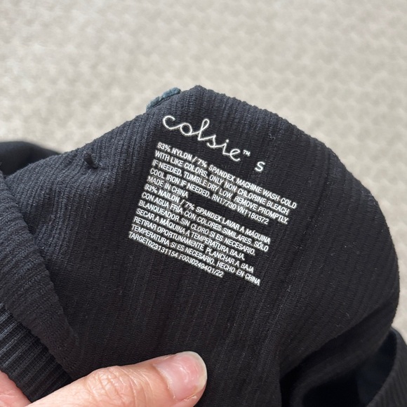 Colsie Black Ribbed Bralette size small - Picture 5 of 5